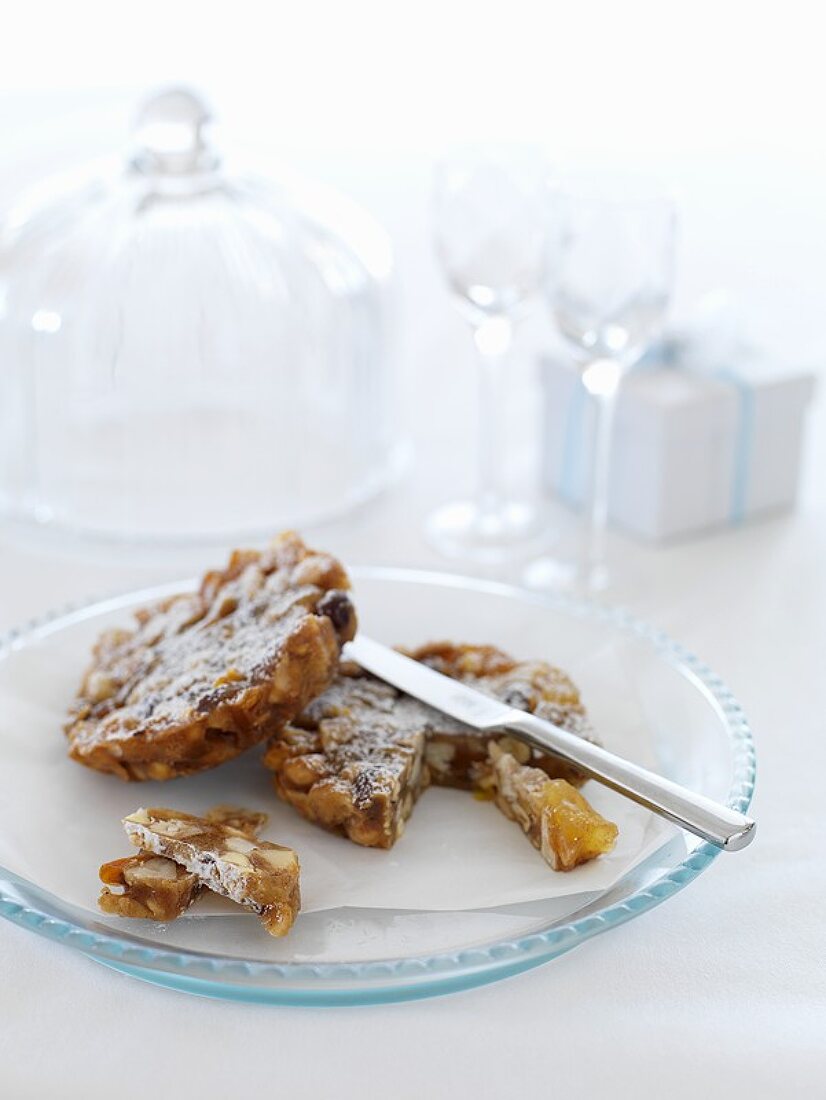 Panforte (fruit cake), Tuscany, Italy