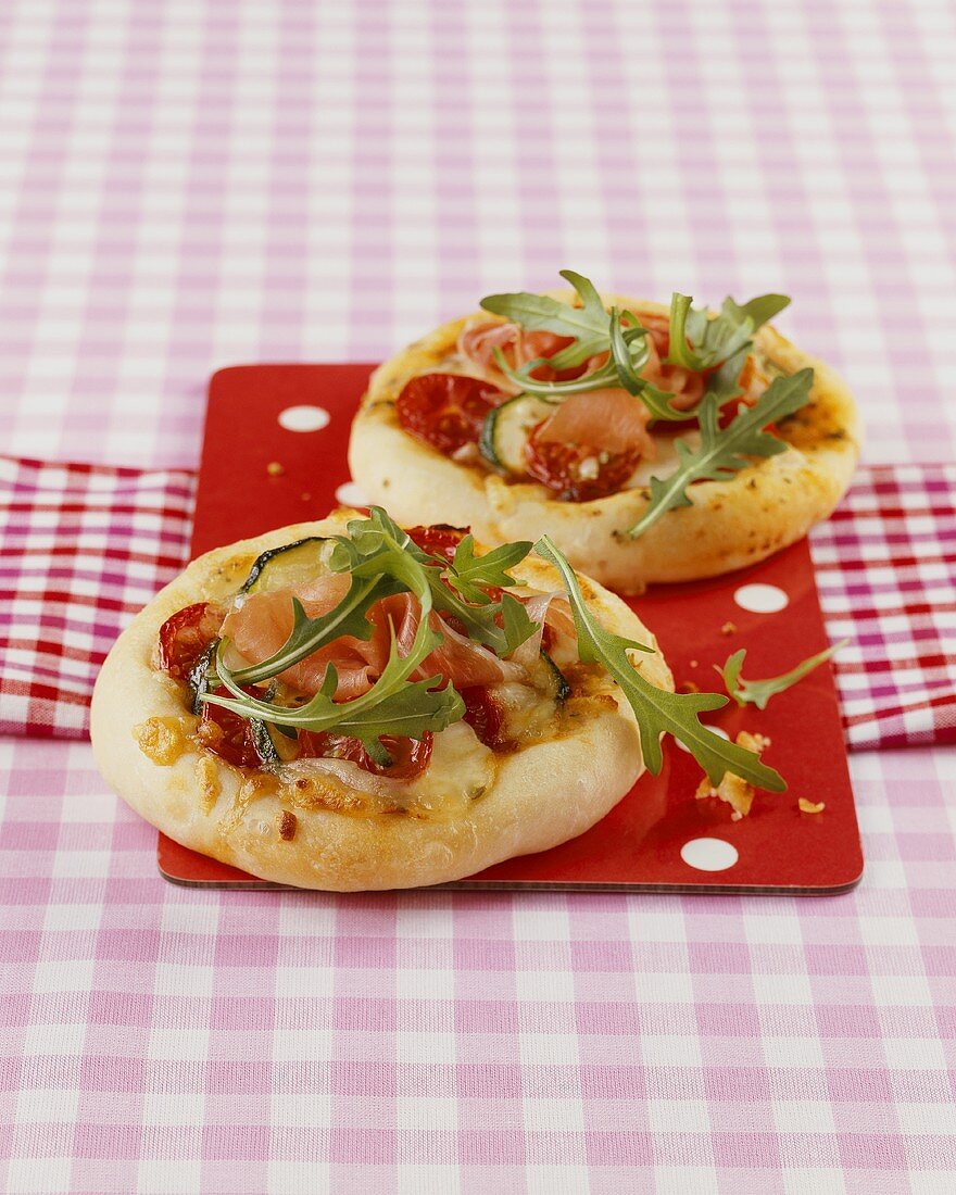 Two mini-pizzas for children