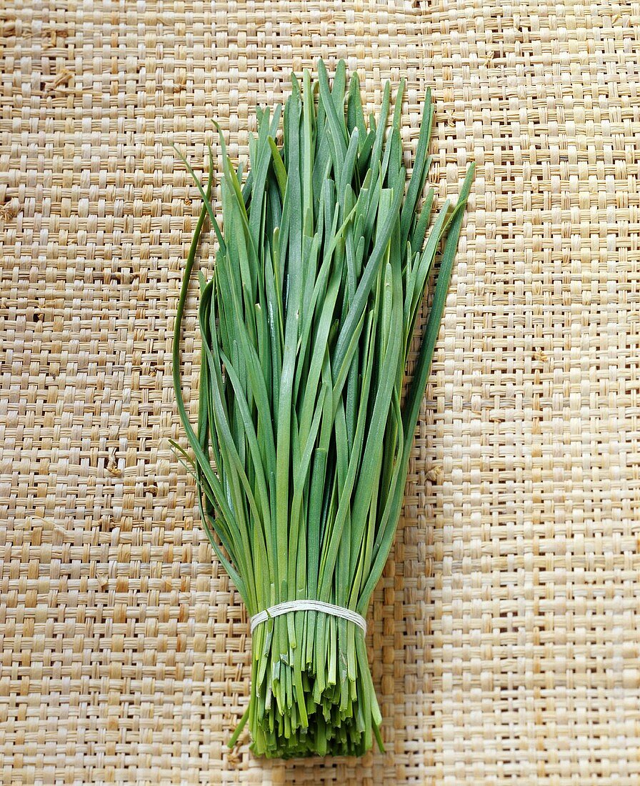 A bunch of garlic chives