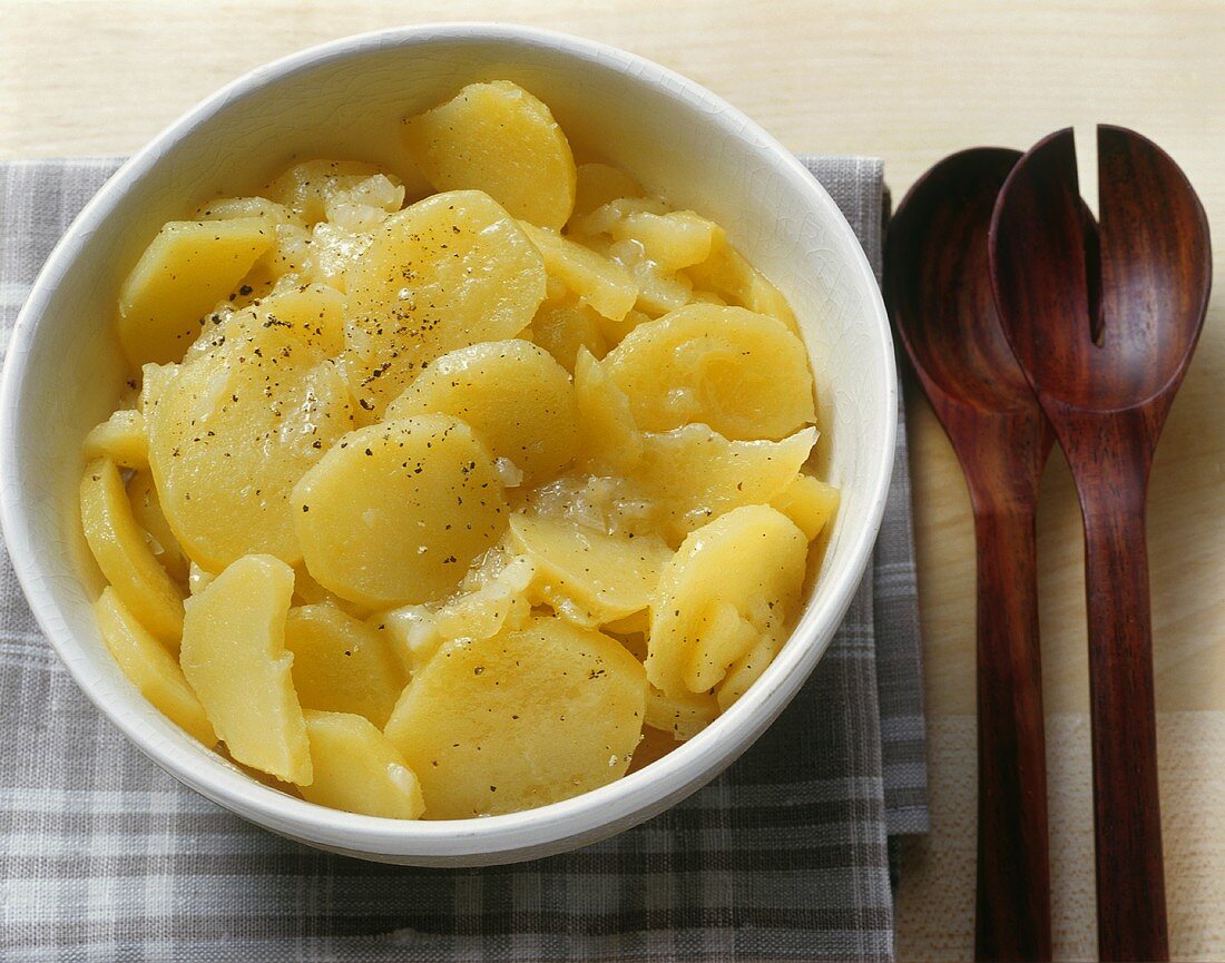 Potato salad in a bowl