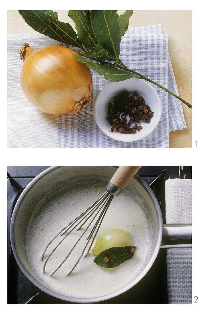 Making béchamel sauce