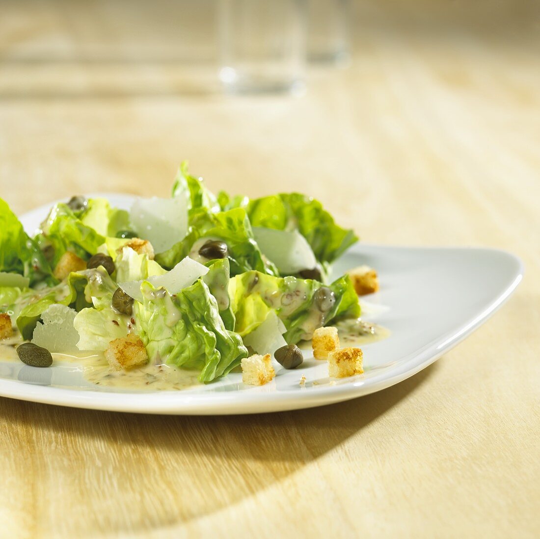Caesar salad with capers