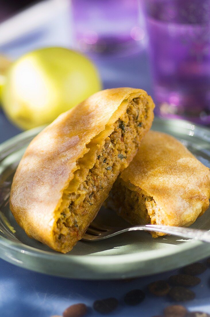 Pastilla with minced beef filling (Morocco)