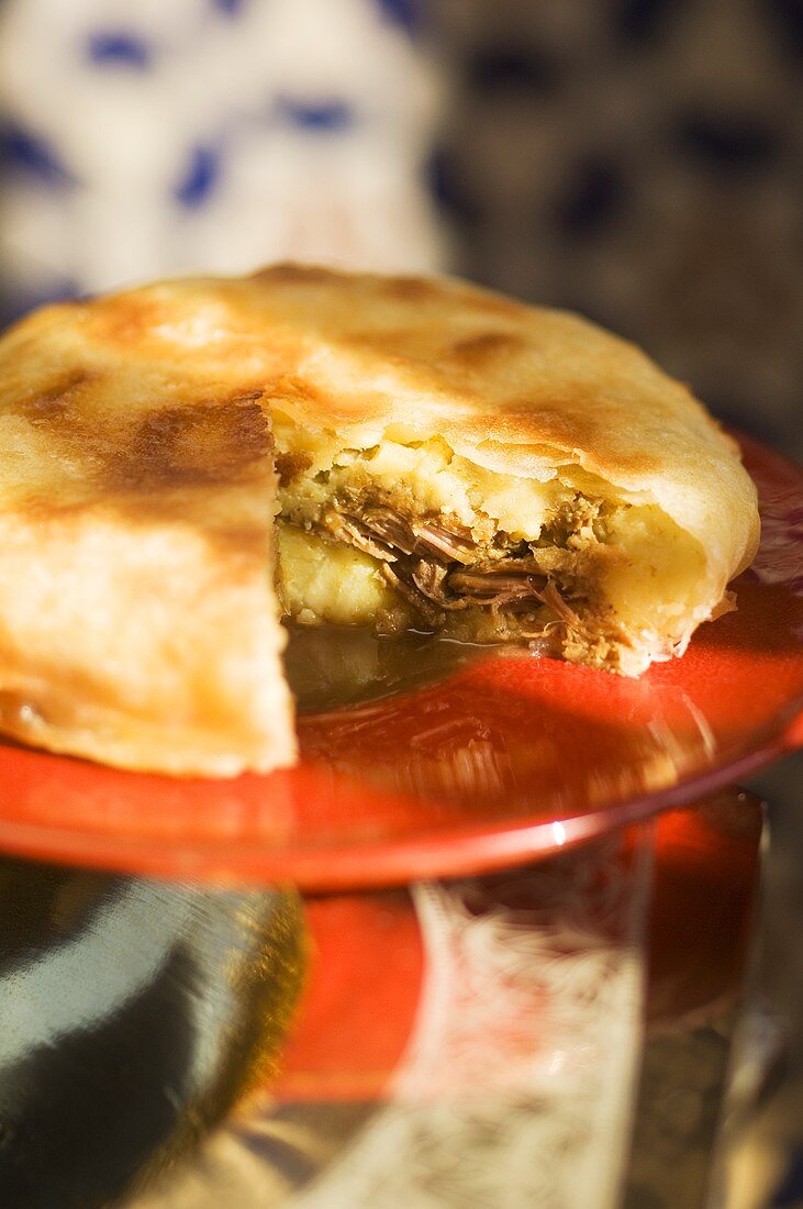 Pastilla mit Lamm-Süsskartoffel-Füllung (Marokko)