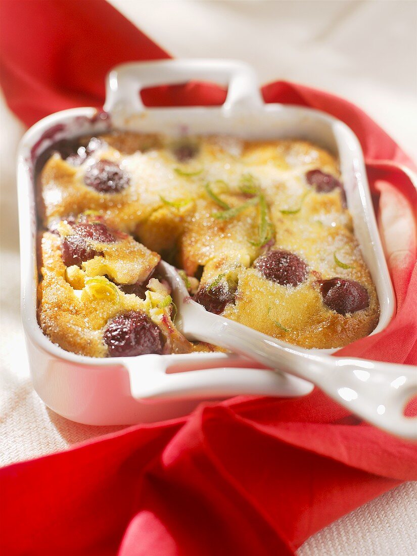 Cherry clafouti