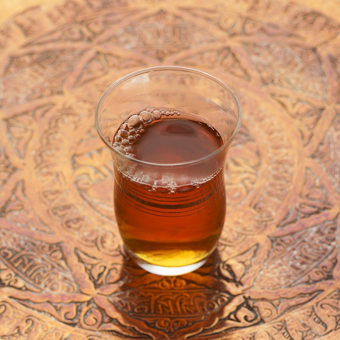 A glass of Turkish tea