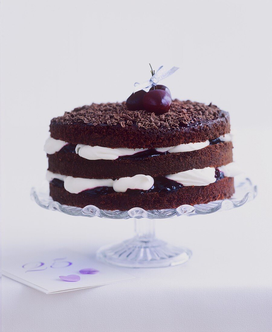 Black Forest gateau for a 25th birthday