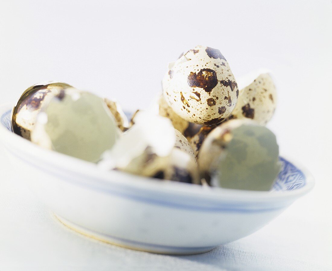 A small bowl of quail's eggs