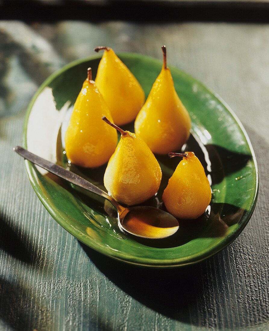 Caramelised pears