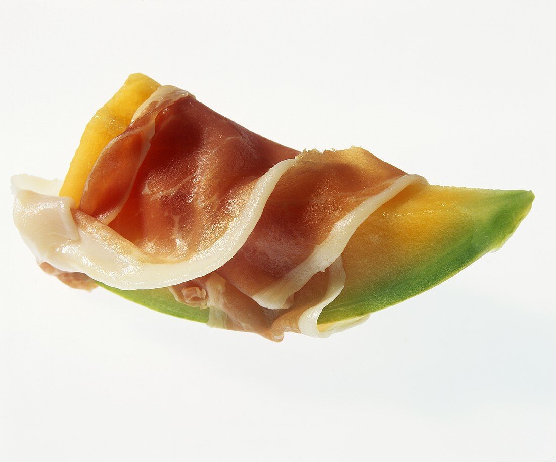 Wedge of melon with Parma ham