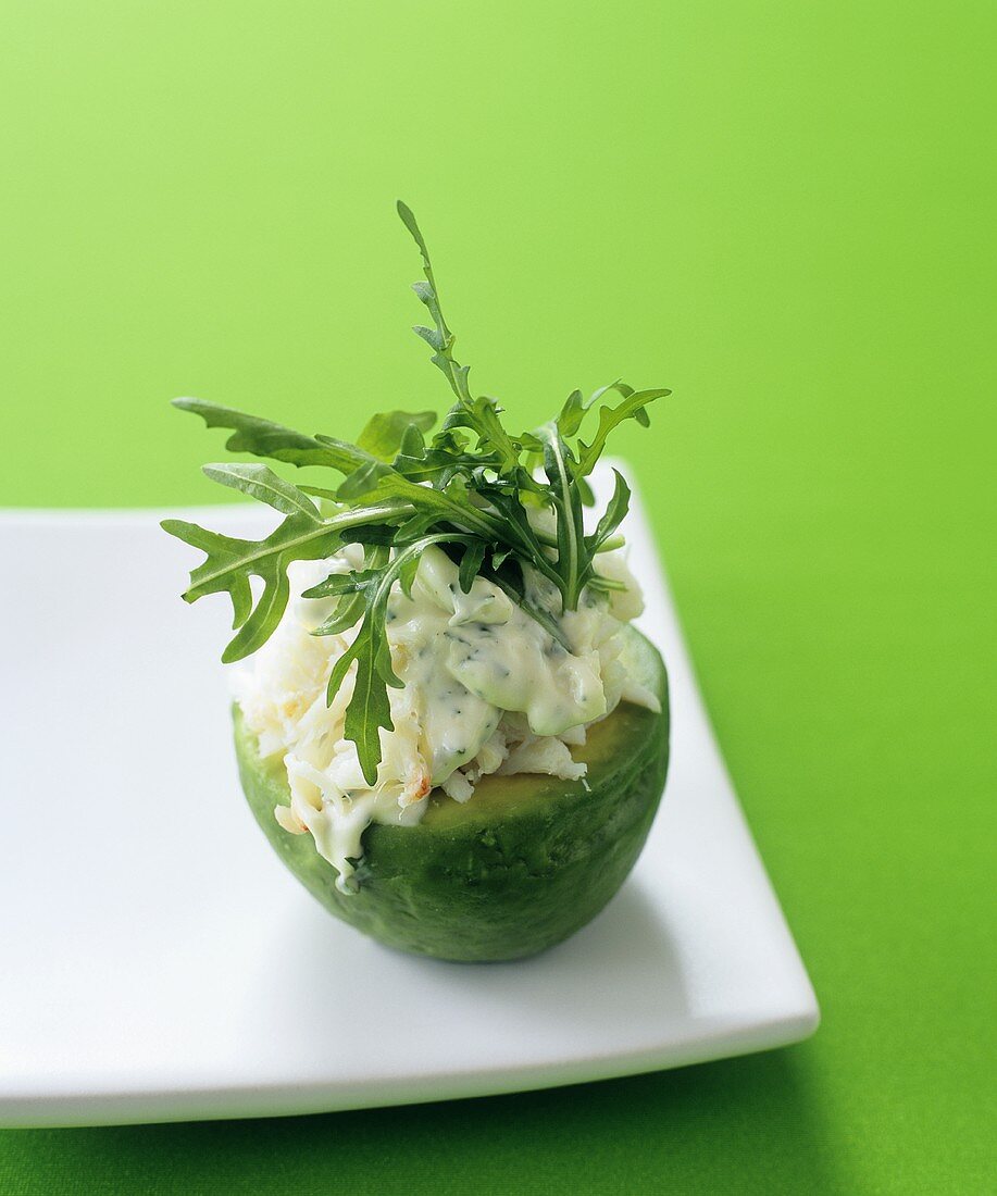Crab cocktail in an avocado