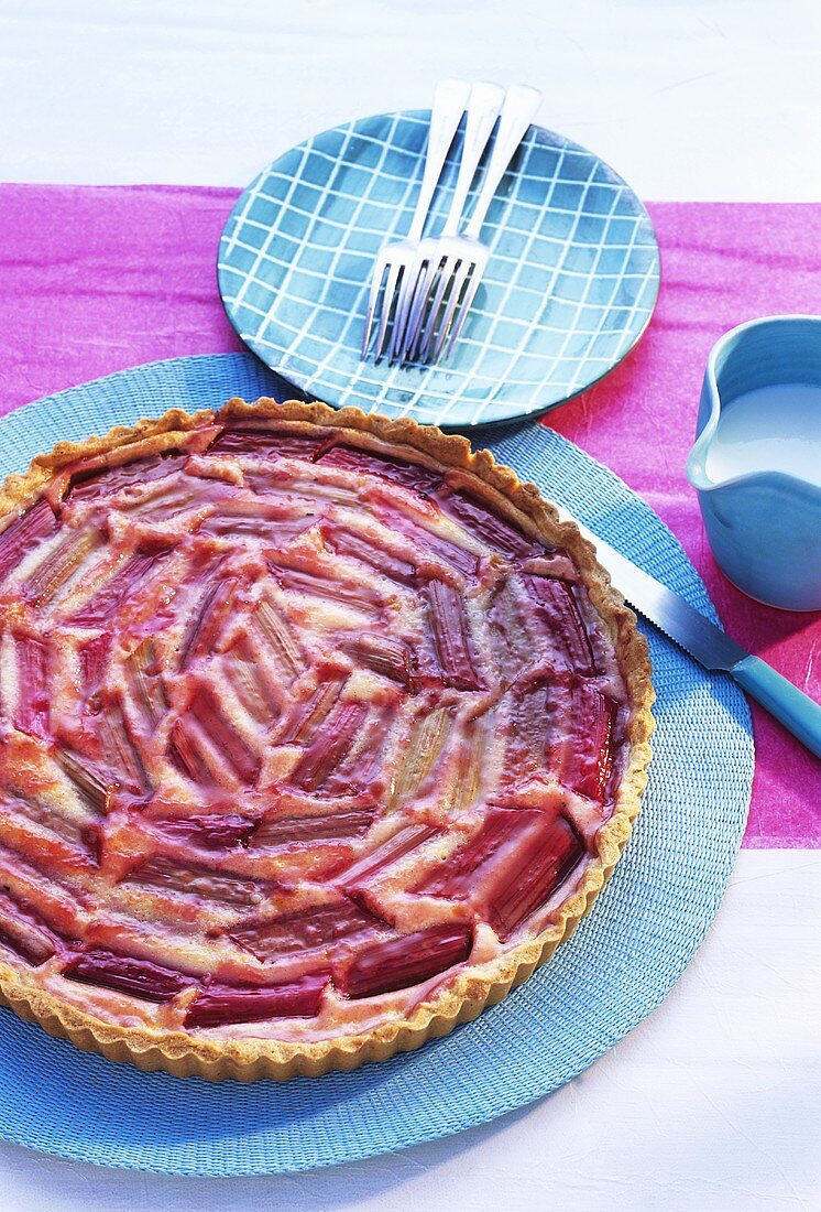 Rhubarb tart