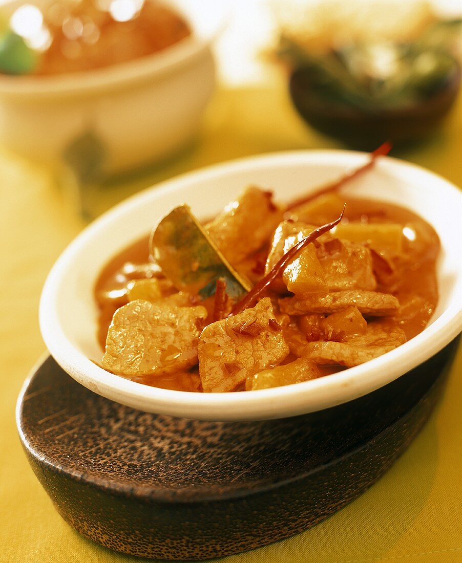 Pork curry with pineapple