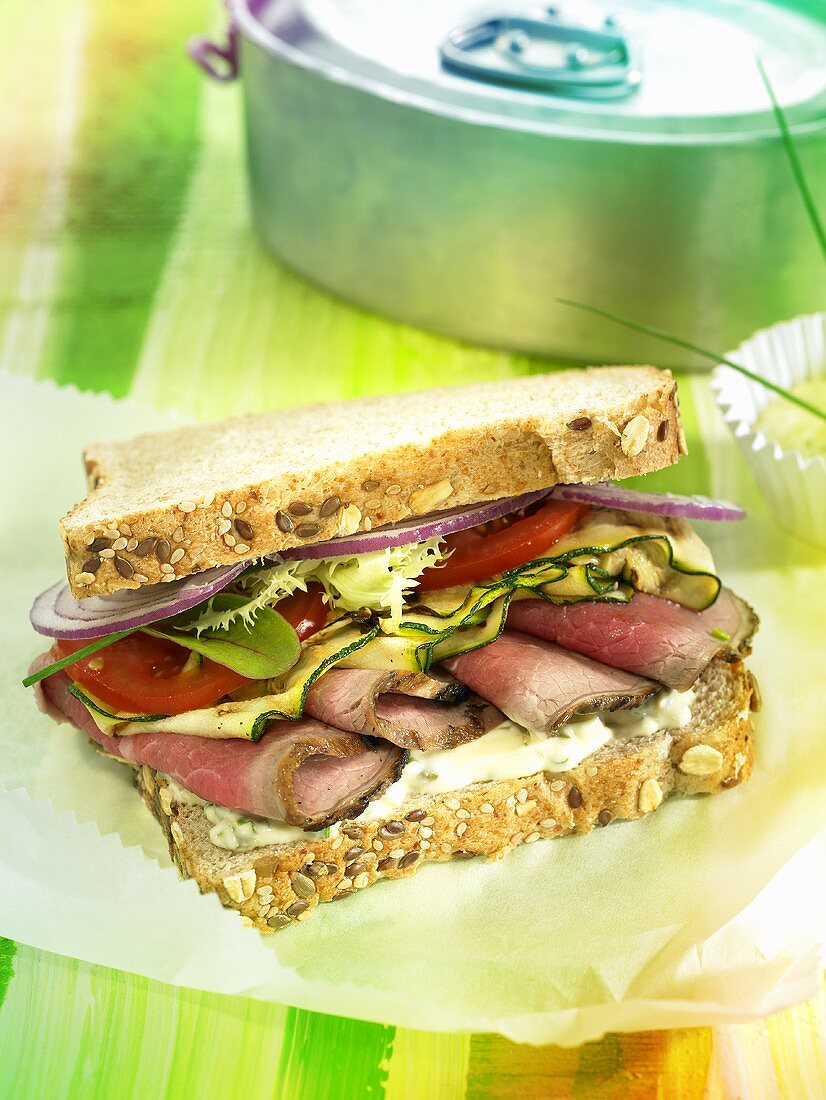 Sandwich mit Roastbeef