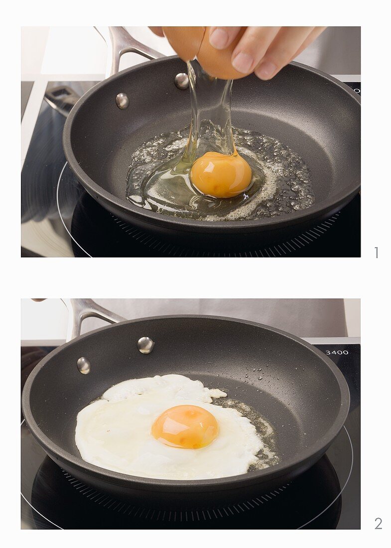 Frying an egg