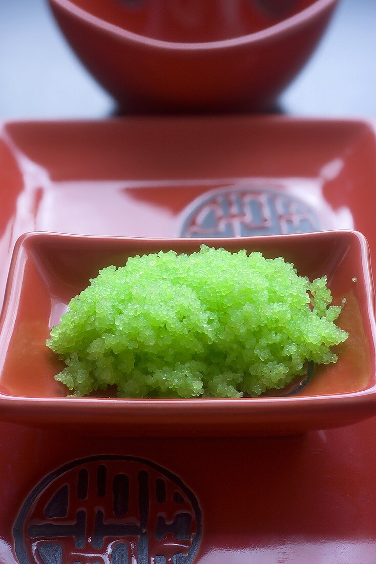 Green fish roe from Japan