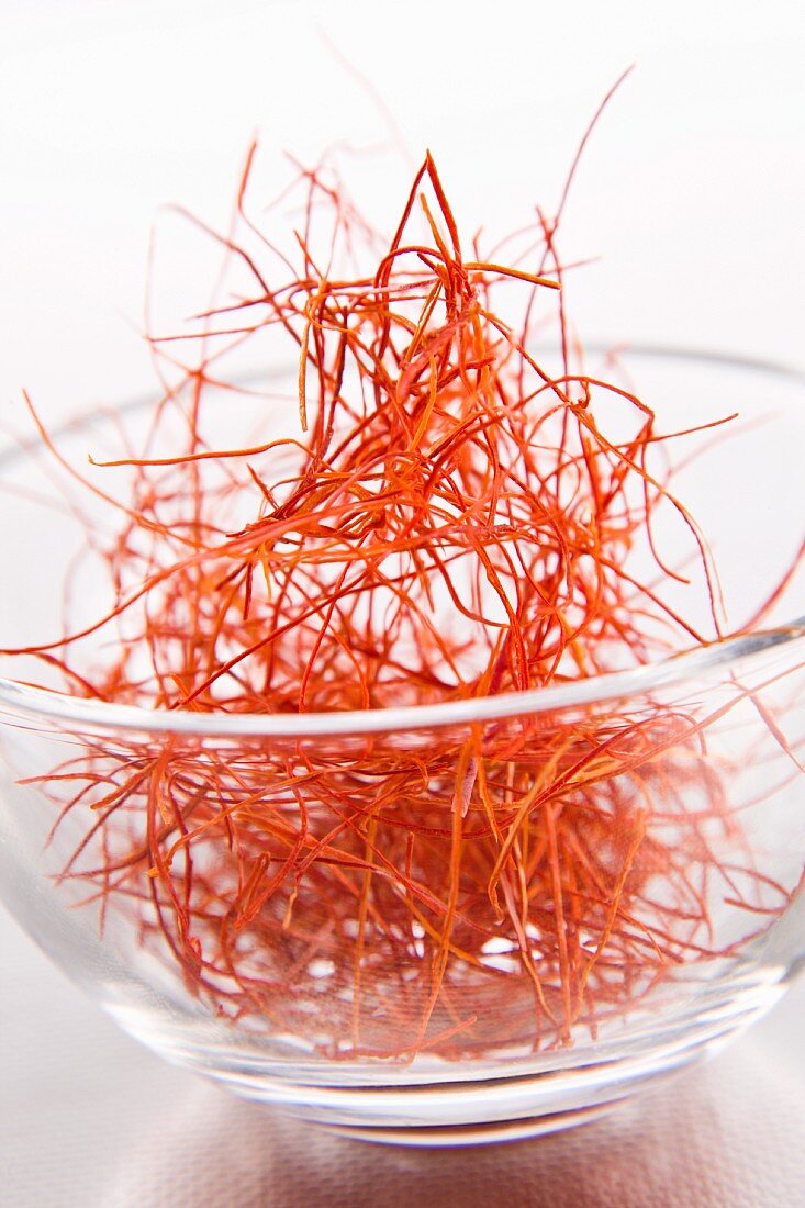 Chilli threads in a glass bowl