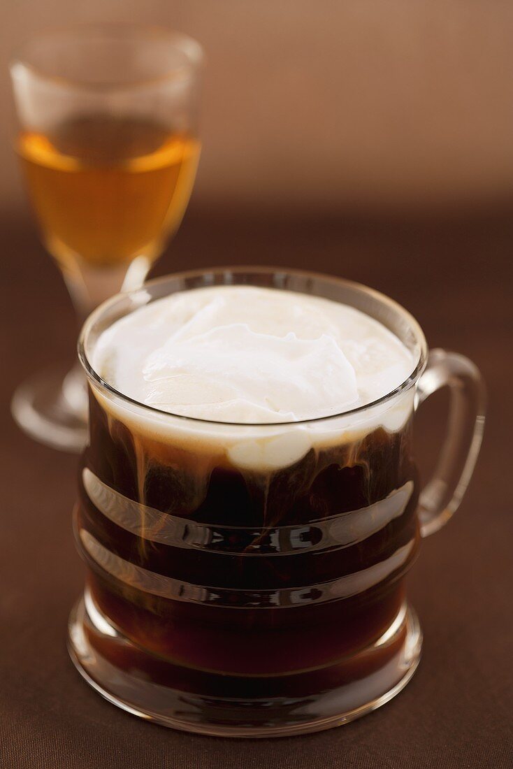 Pharisee (coffee with rum and cream)
