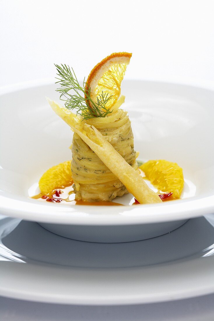 Spaghetti with fennel and oranges