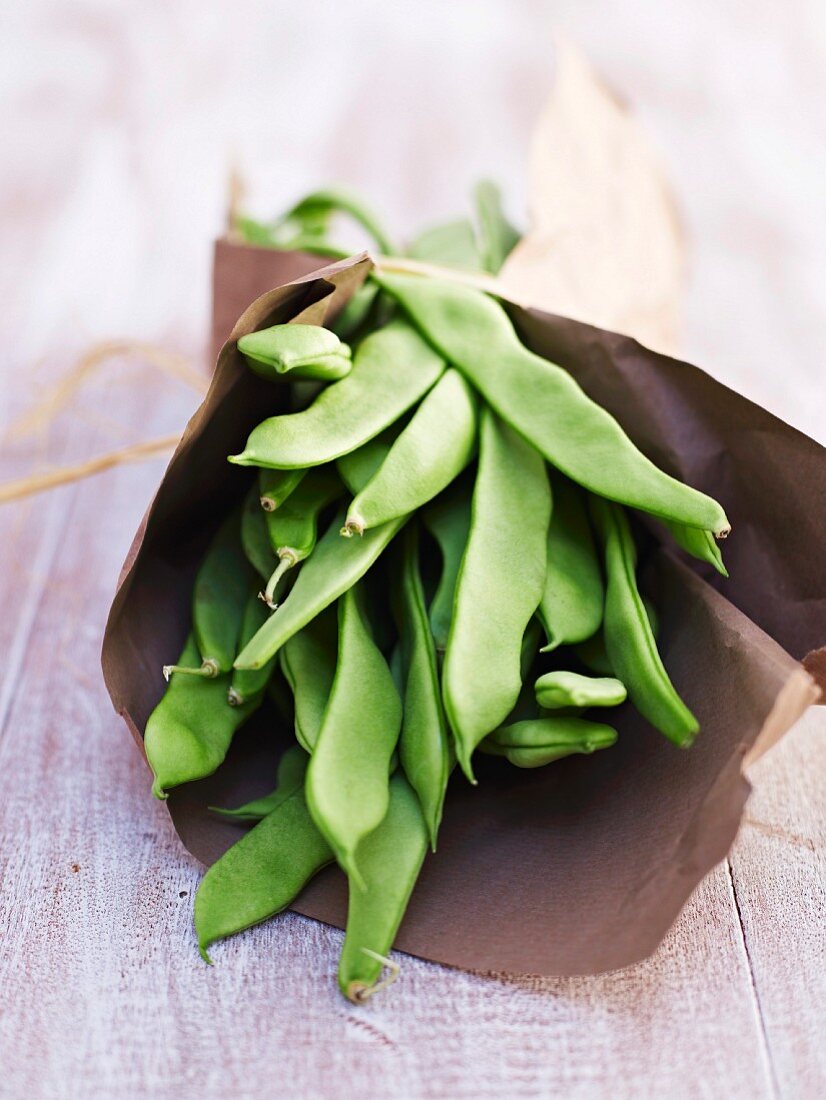 Green runner beans