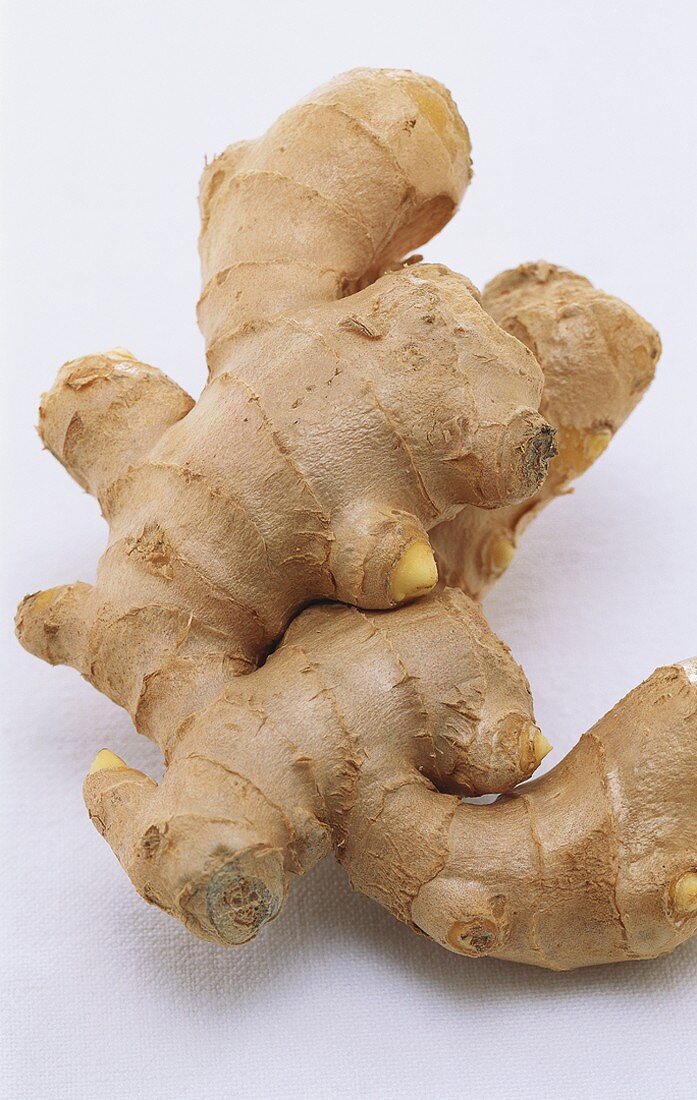 A fresh ginger root
