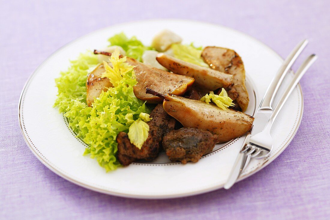 Veal with pears