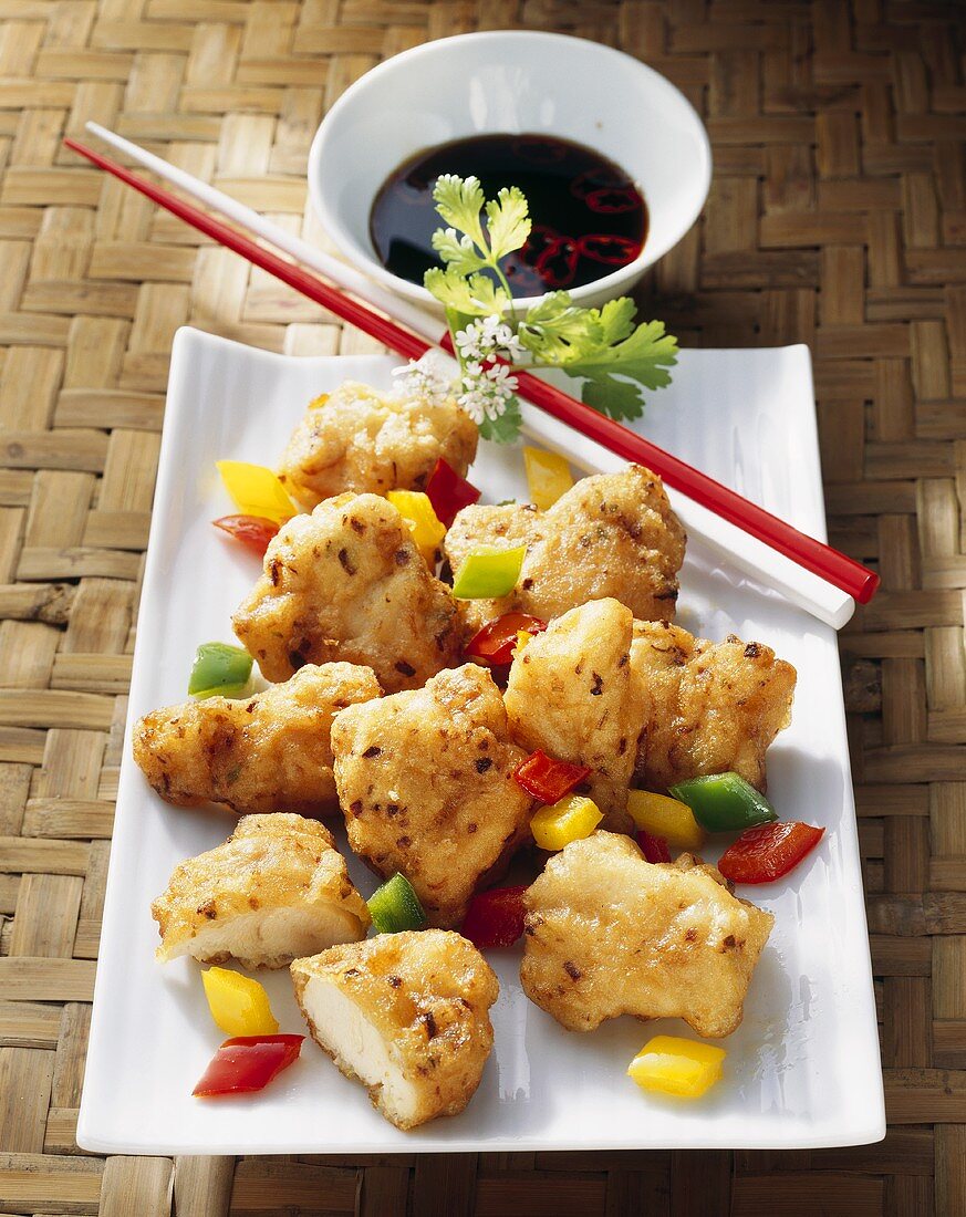 Chicken in tempura batter