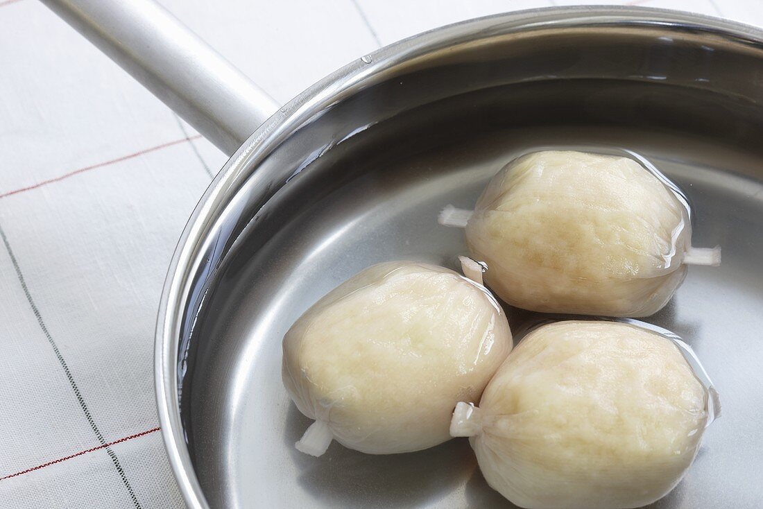 Dumplings (ready-made product) in water