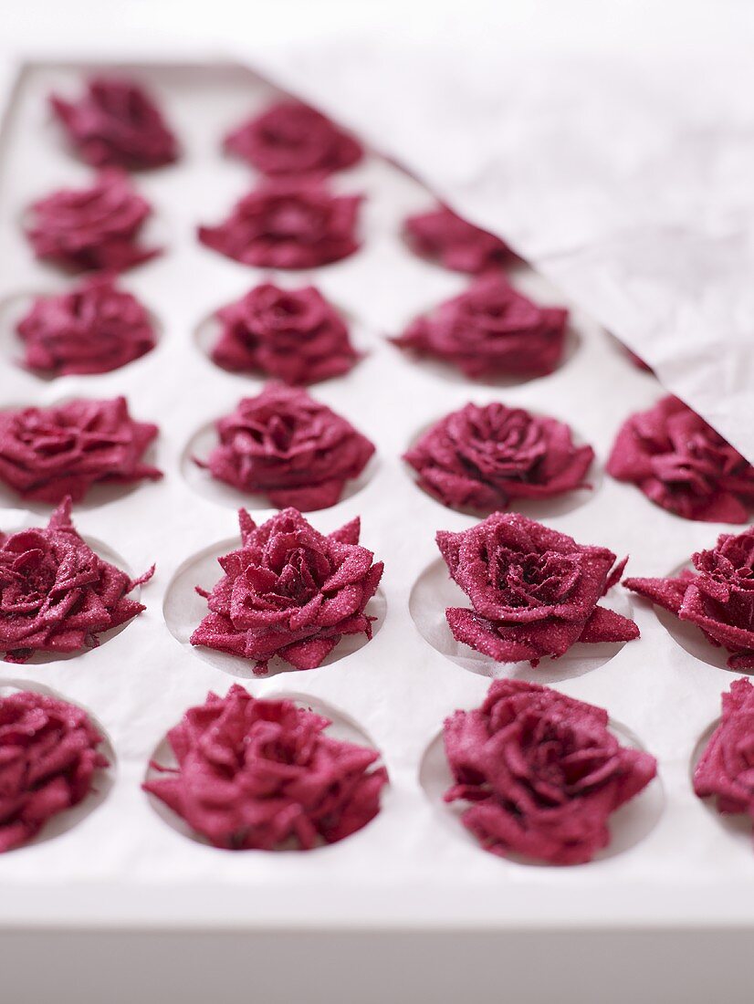 Candied roses