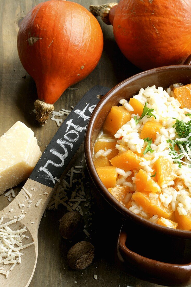 Risotto with pumpkin and Parmesan