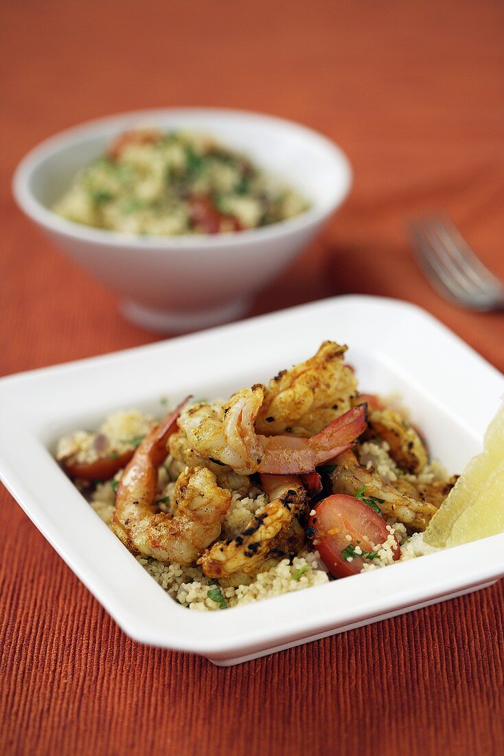 Couscous with prawns (Morocco)