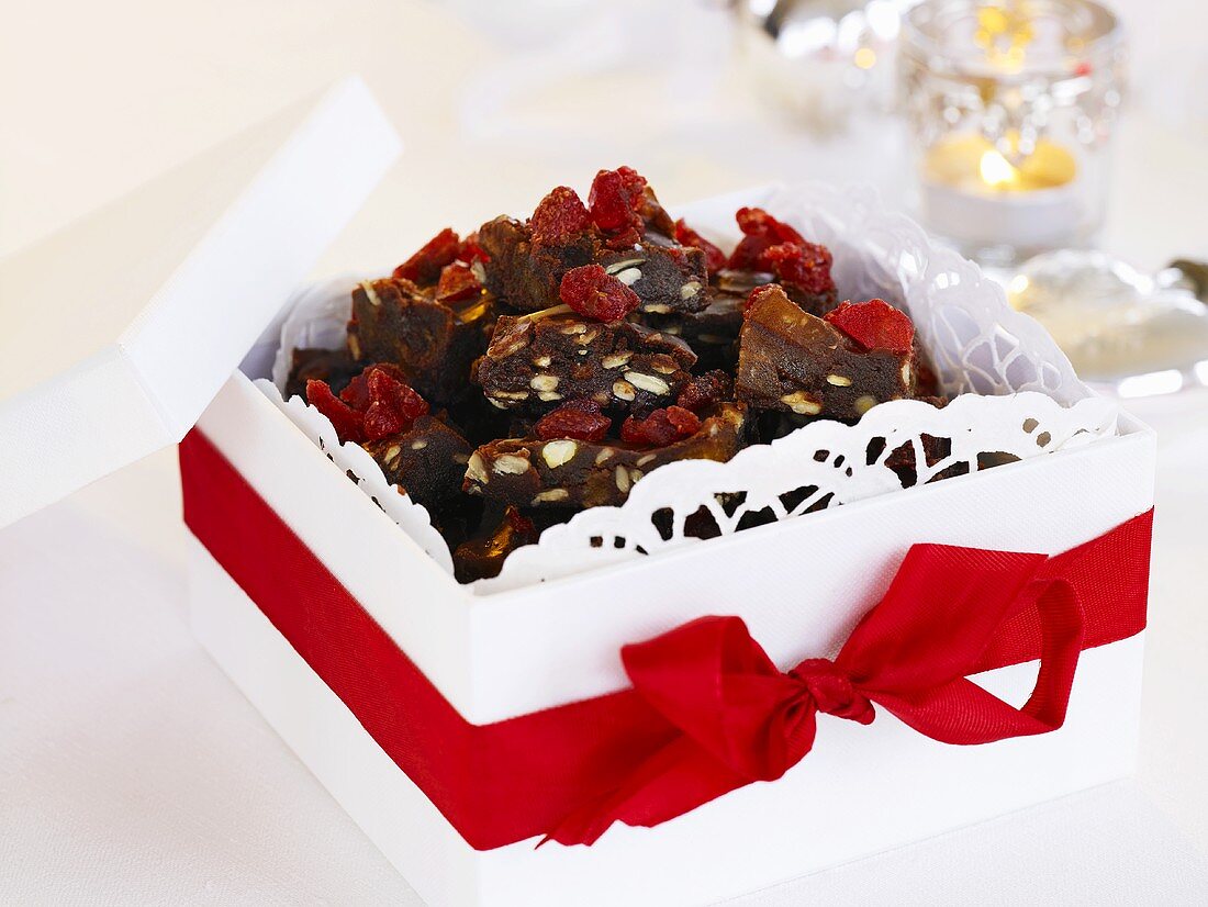 Chocolate with nuts and dried fruit