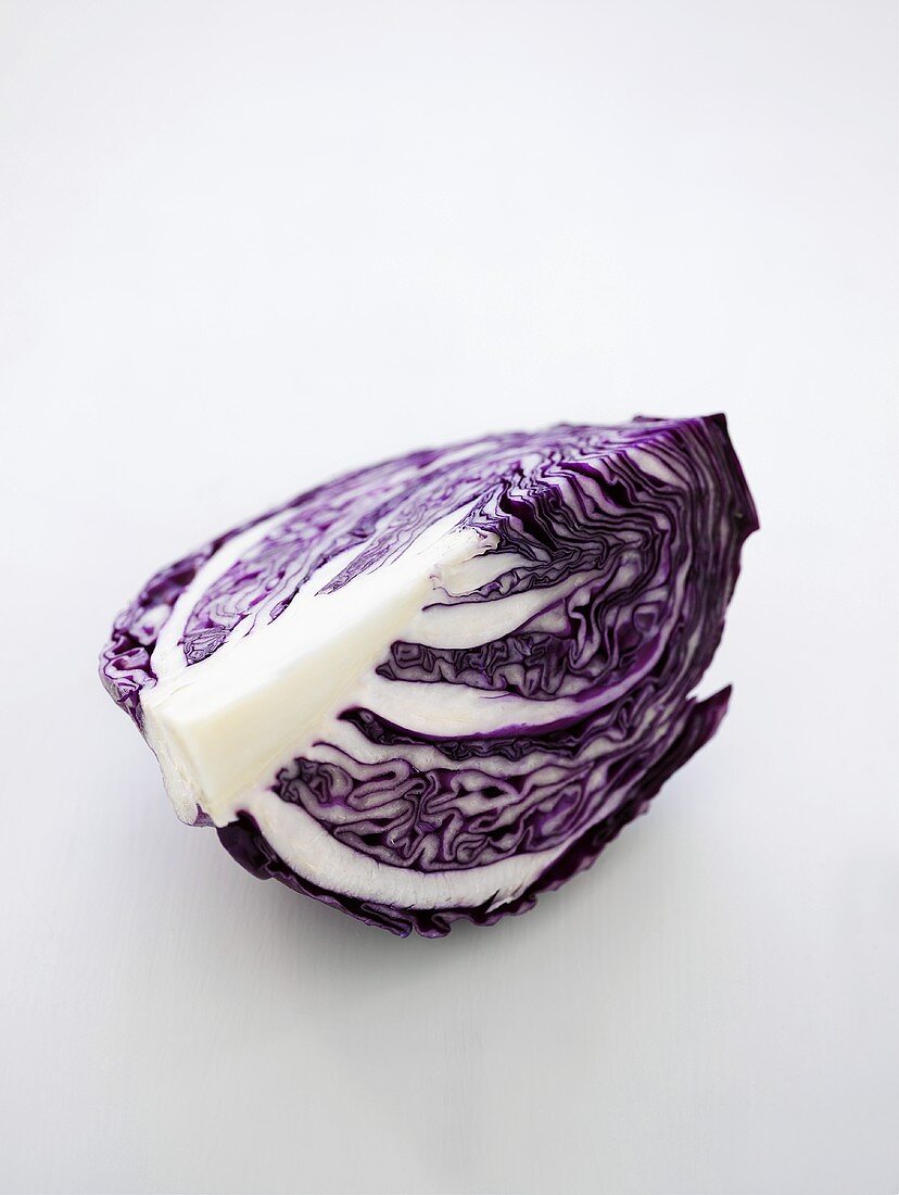 A quarter of a red cabbage