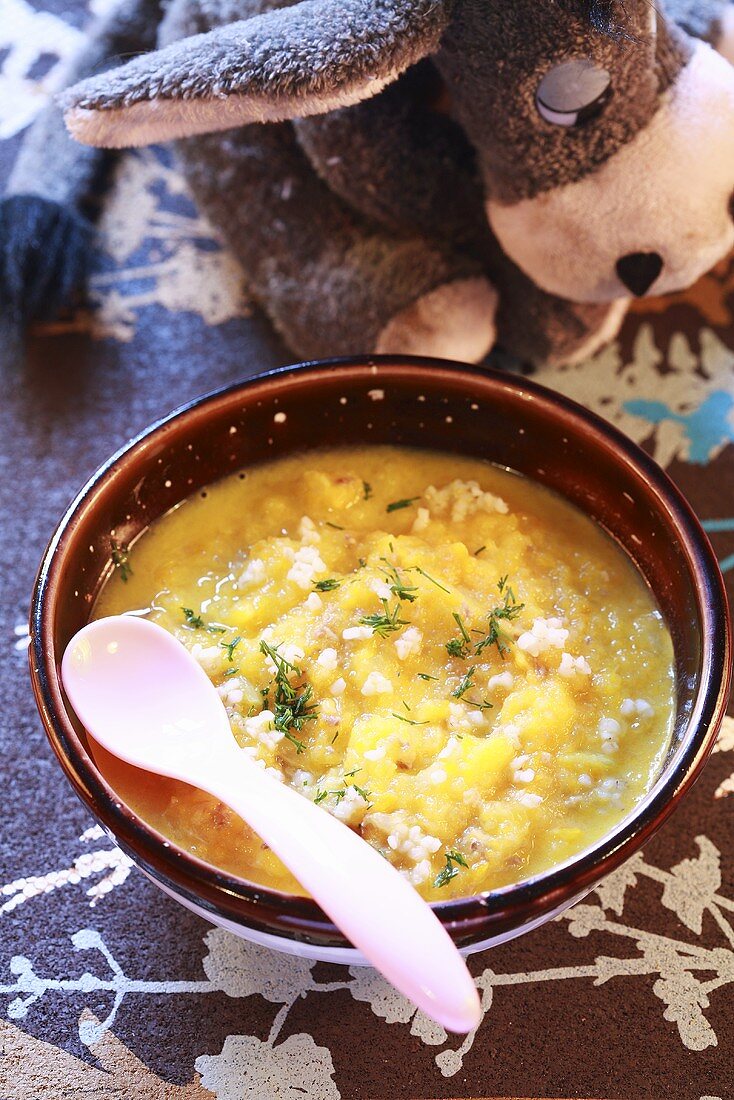 Carrot soup for children