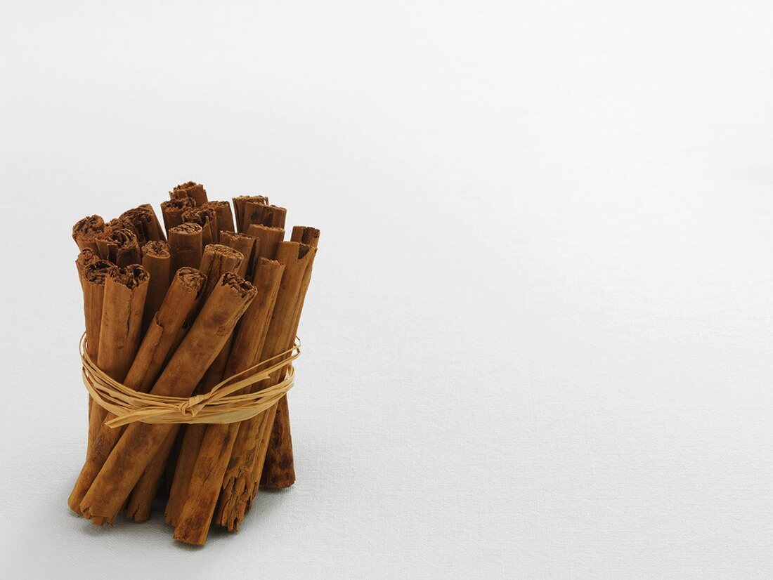 A bundle of cinnamon sticks