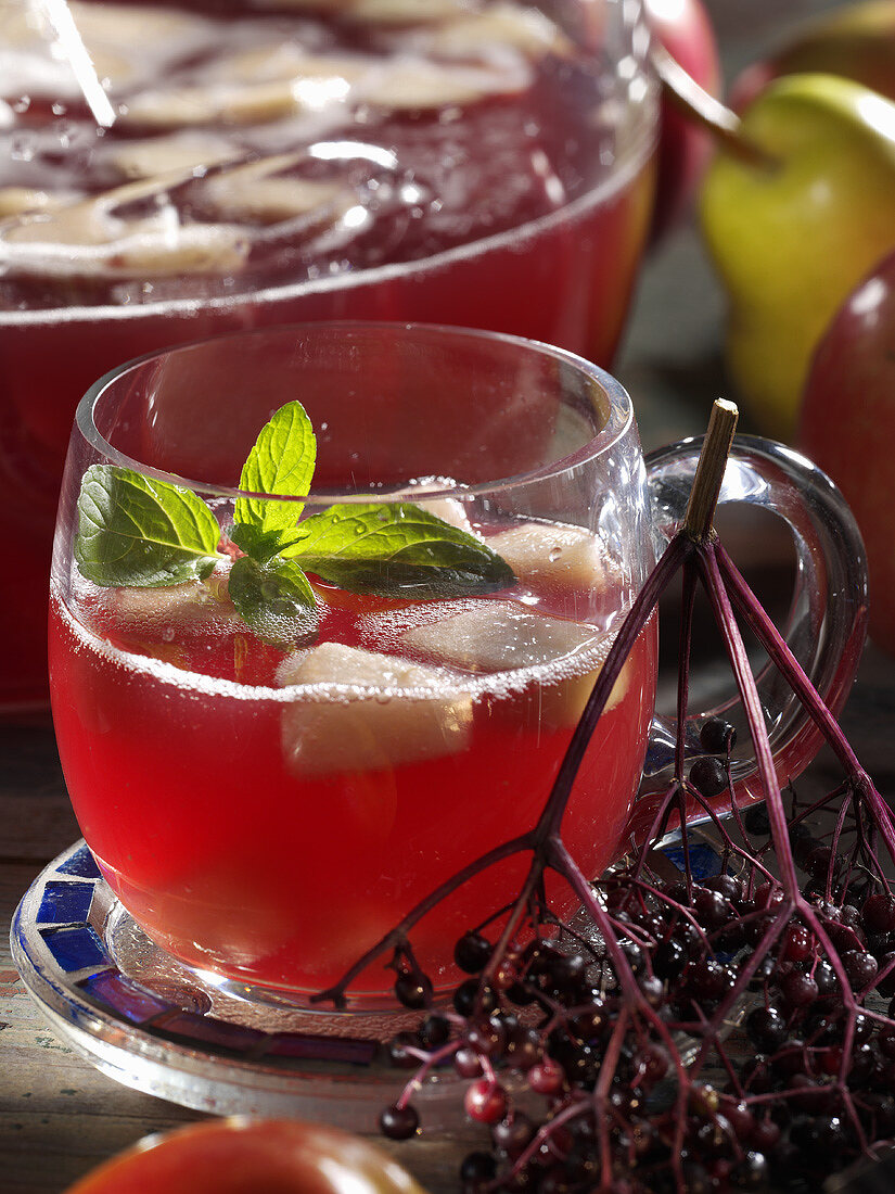 Fruit and elderberry punch