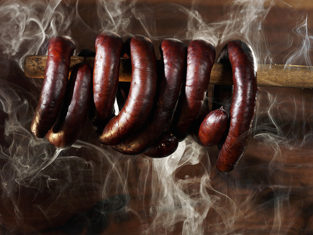 Smoking sausages