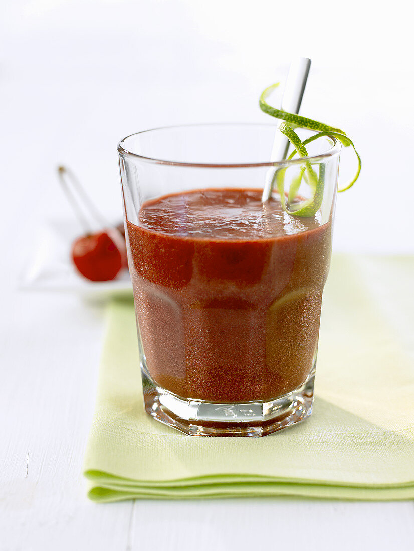 Kirsch-Kokos-Smoothie