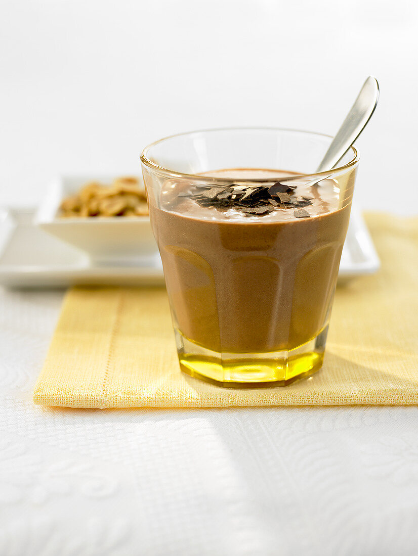 Chocolate and peanut smoothie