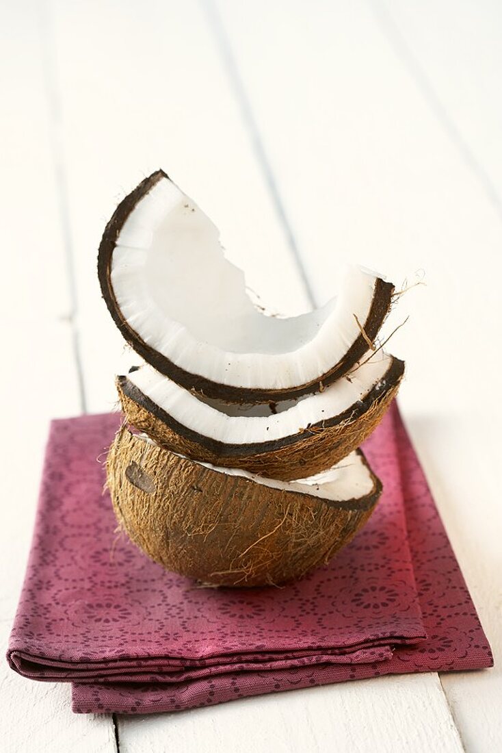 Coconut in pieces