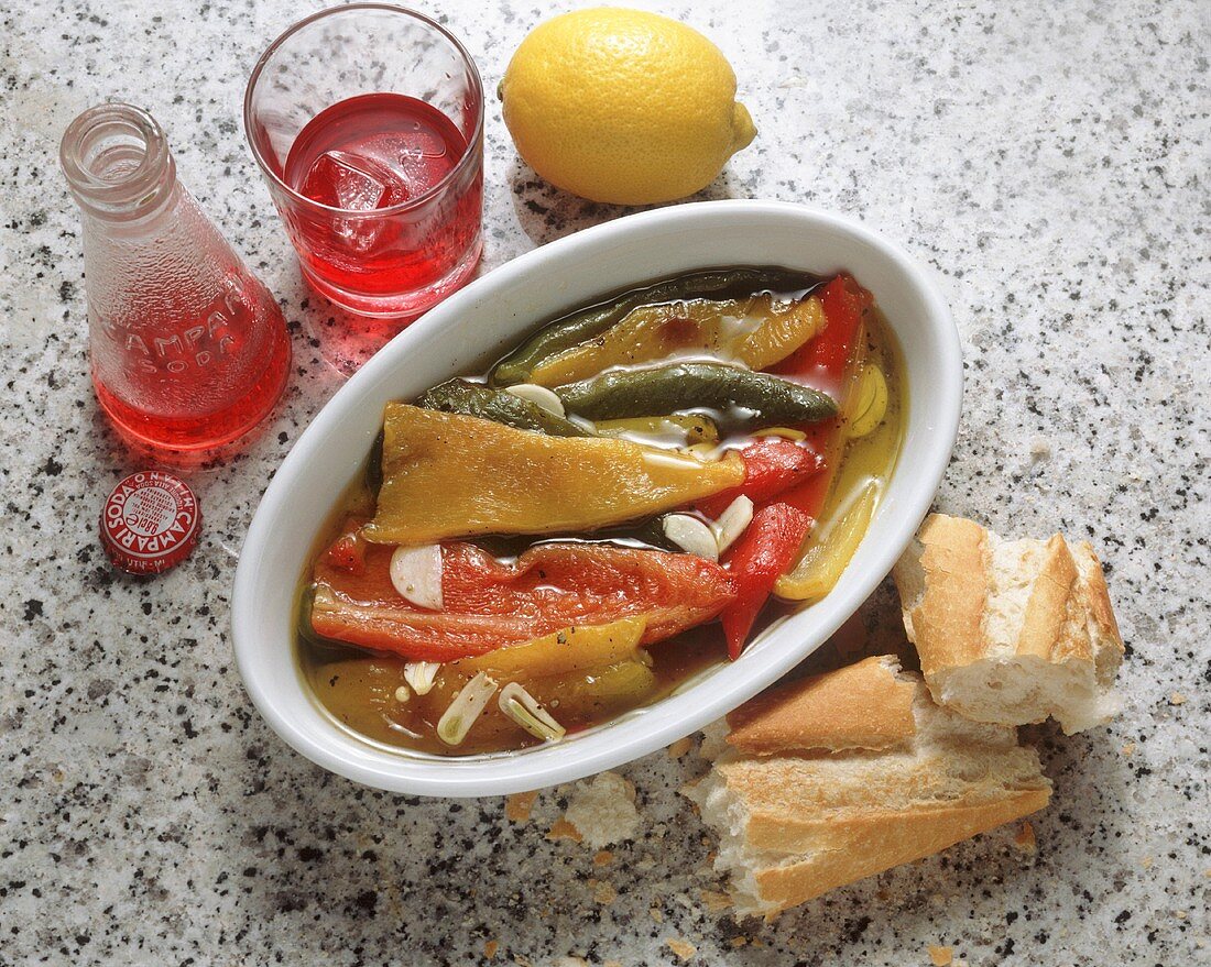 Marinated Bell Pepper Appetizer