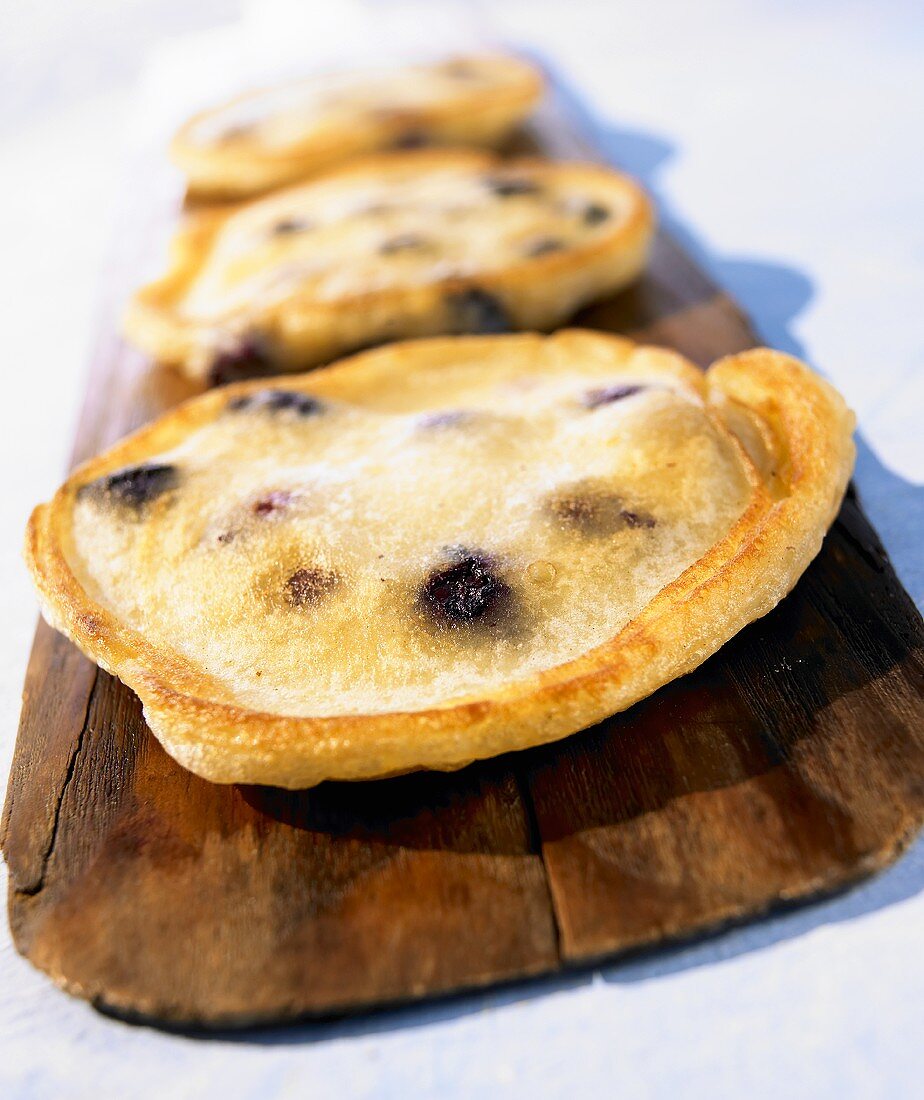 Pancakes mit Blaubeeren