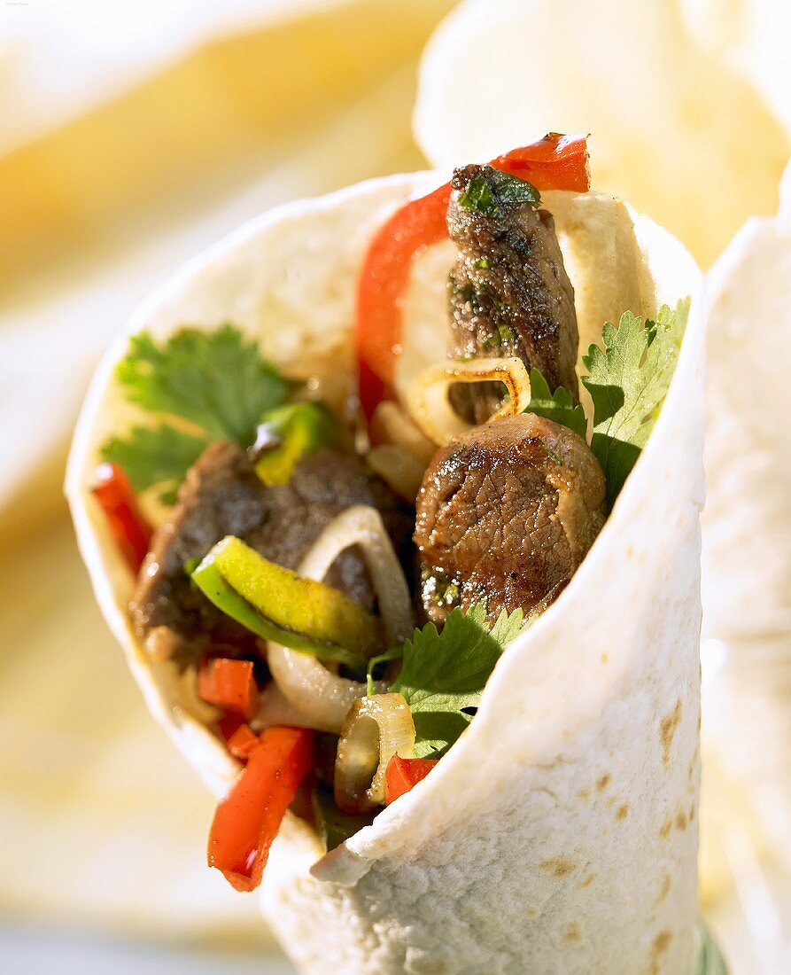 Fajitas mit Rindfleisch