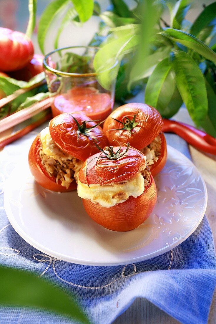 Baked stuffed tomatoes