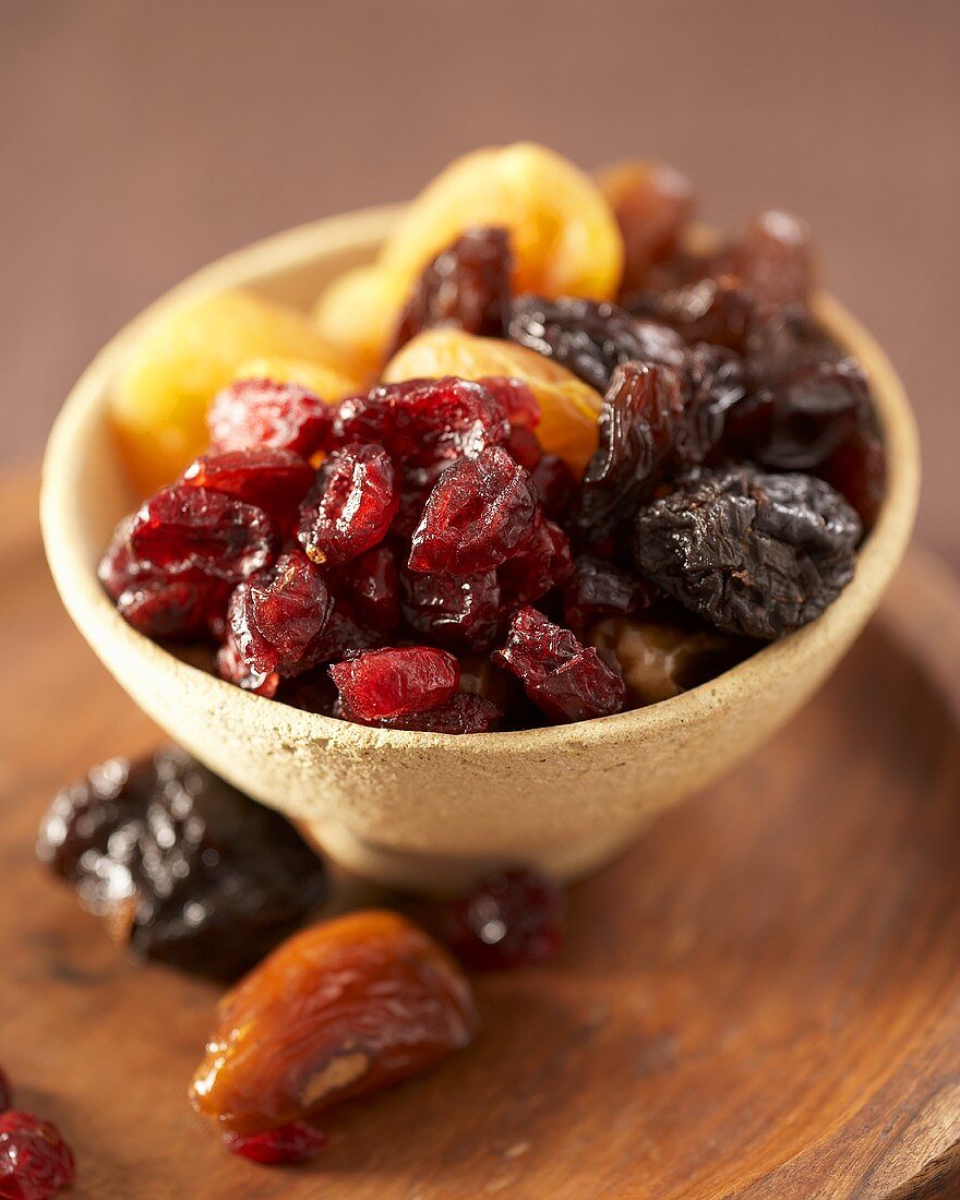 Bowl of dried fruit