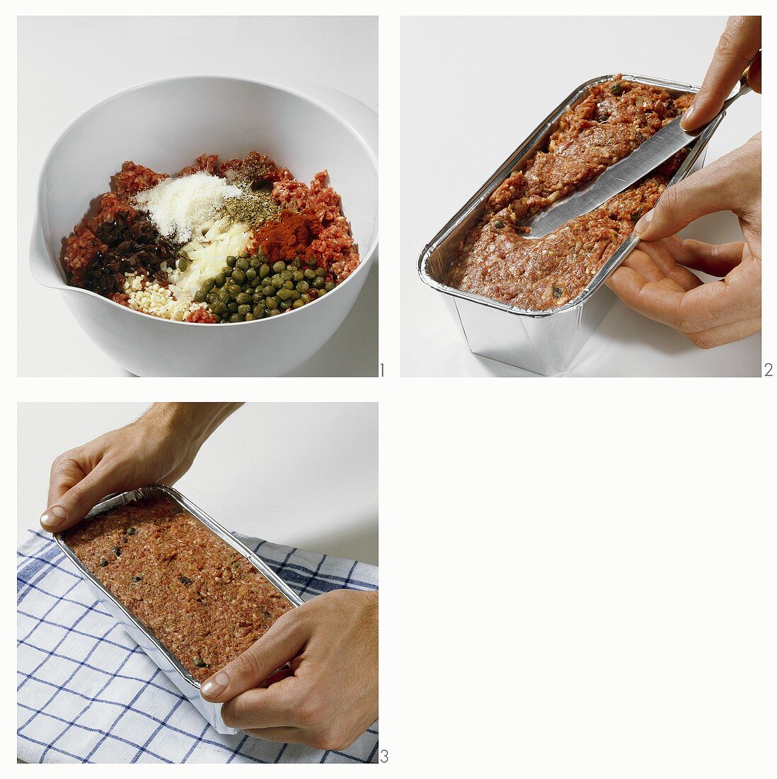 Preparare un polpettone (Making Italian meatloaf)