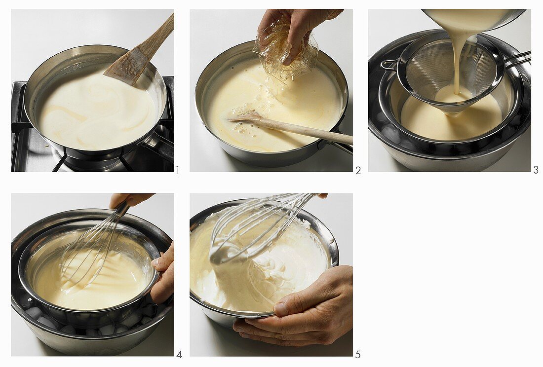 Making Bavarian cream