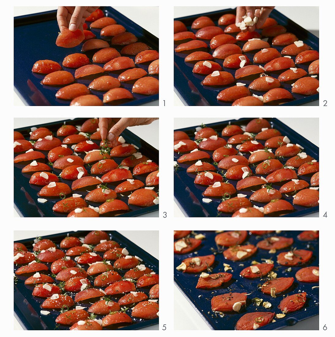 Making tomato confit