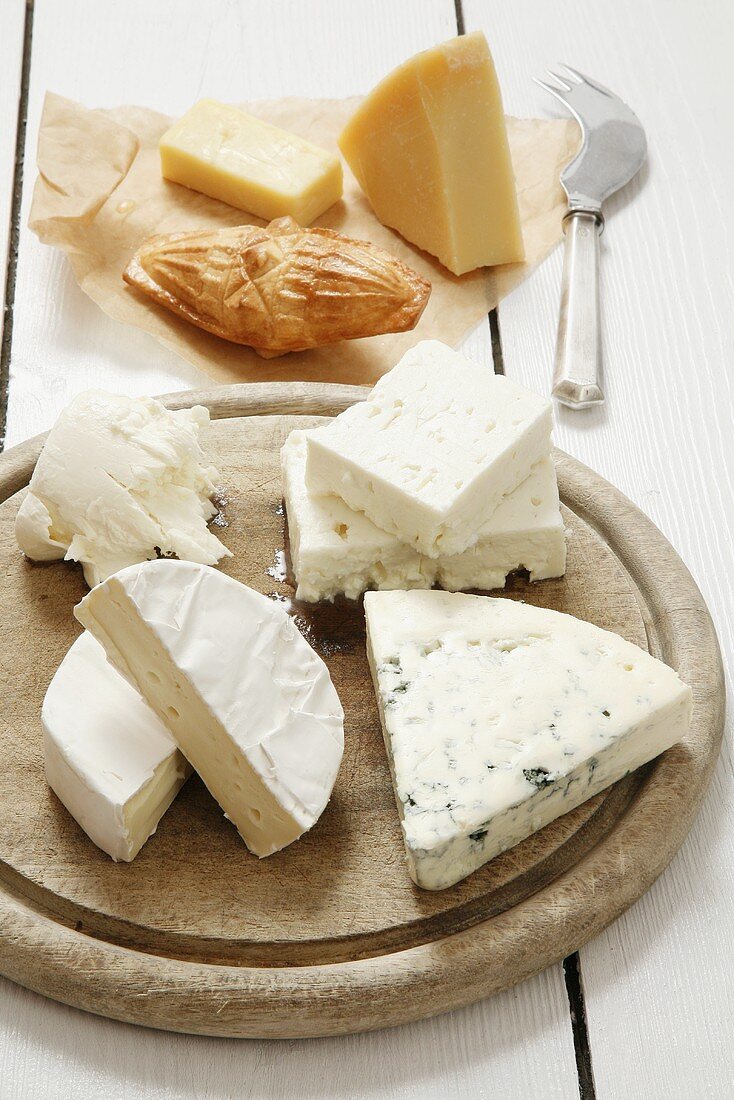 A selection of cheeses