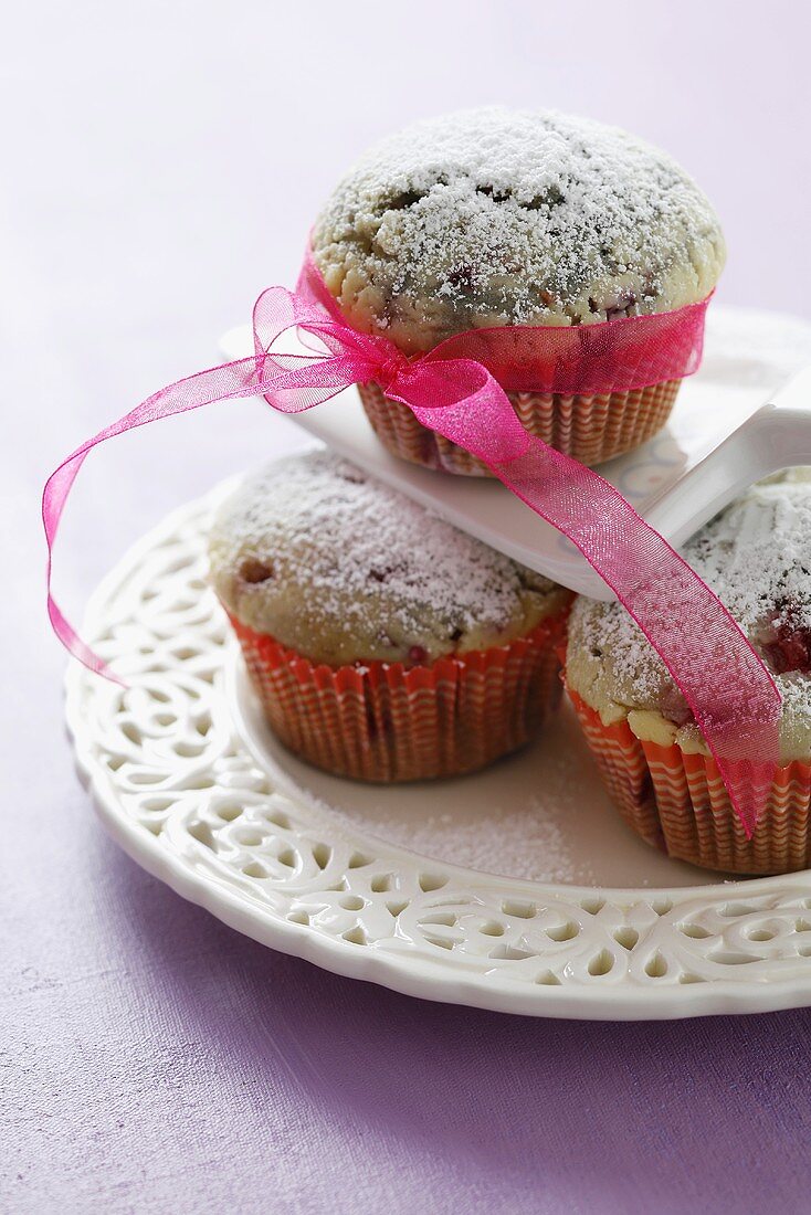 Muffins mit Himbeeren